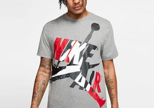 Nike Air Jordan Jumpman Classics Crew Tee Carbon Heather - Koszulki męskie - miniaturka - grafika 1