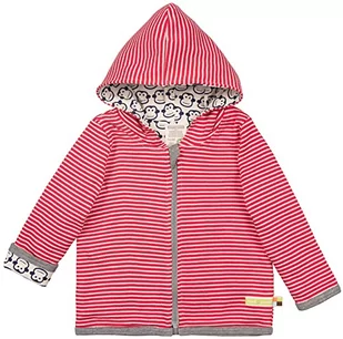 loud + proud Unisex Baby dwustronna kurtka z bawełny ekologicznej, certyfikat GOTS, czerwony (Tomato to), 50/56 cm - Kurtki i płaszcze dla chłopców - miniaturka - grafika 1
