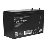 Baterie do zasilaczy awaryjnych UPS - Green Cell akumulator żelowy AGM 12V 7Ah AGM04 - miniaturka - grafika 1
