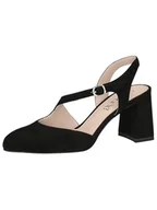 Czółenka - Caprice Damskie czółenka 9-29600-44, czarny zamsz, 38,5 EU, czarny zamsz, 38.5 EU - miniaturka - grafika 1