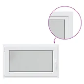 Tablice i flipcharty - vidaXL Okno piwniczne RISOR 100x70 cm uchylno-rozwierne DIN lewe białe - miniaturka - grafika 1