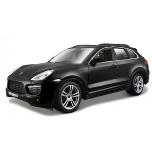 Bburago Porsche Cayenne Turbo Black 1:24 - Samochody i pojazdy dla dzieci - miniaturka - grafika 2