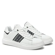 Sneakersy męskie - Sneakersy Pepe Jeans PMS00023 Biały - miniaturka - grafika 1