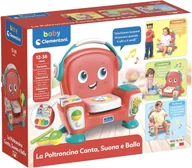 Zabawki interaktywne dla dzieci - Interaktywny fotel Clementoni Armchair Play Sing and Dance Czerwony (8005125177547) - miniaturka - grafika 1