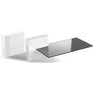 Meliconi Zestaw maskownic do kabli Ghost Cubes Shelf z półką Biały - Maskownice do kabli - miniaturka - grafika 1