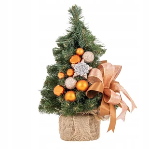 Sztuczna choinka ręcznie zdobiona 30 cm PREMIUM - Choinki - miniaturka - grafika 1