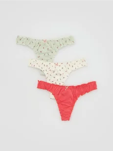 Reserved - Majtki typu stringi 3 pack - wielobarwny - Majtki damskie - miniaturka - grafika 1