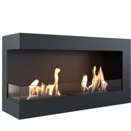 Biokominki - Biokominek wiszący DELTA 900 lewy z szybą certyfikat TÜV - miniaturka - grafika 1