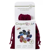 Kredki, ołówki, pastele i pisaki - Kredki Crayon Rocks w aksamitnym woreczku - 16 kolorów - miniaturka - grafika 1