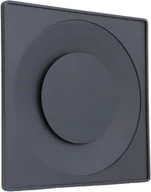 Rury i kanały wentylacyjne - ASKV Anemostat nawiewno-wywiewny kwadratowy 125 czarny - miniaturka - grafika 1