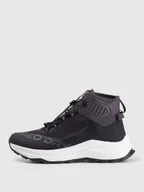 Buty trekkingowe męskie - 4F Wysokie buty trekkingowe PAG 2 z membraną męskie - czarne 46 - miniaturka - grafika 1