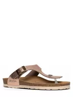 Klapki i japonki damskie - BACKSUN Japonki w kolorze różowozłotym - miniaturka - grafika 1