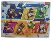 Układanki dla dzieci - Układanka drewniana Psi Patrol Puzzle TREFL 61808 - miniaturka - grafika 1