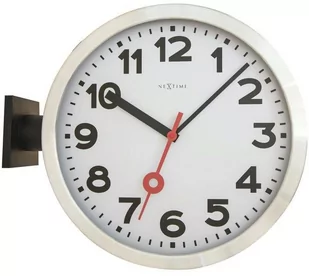 Nextime Dwustronny zegar ścienny Double Station - Zegary - miniaturka - grafika 1