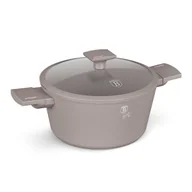 Garnki - GARNEK TYTANOWY Z POKRYWĄ 24cm BERLINGER HAUS BH-8101 TAUPE - miniaturka - grafika 1
