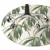 Podnóżki, podpórki, podkładki - Mata pod fotel biurowy Długie liście fi100 cm - miniaturka - grafika 1