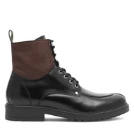 Botki męskie - Kozaki Gino Rossi ARMY-19 MI24 Czarny - miniaturka - grafika 1