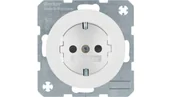 Gniazdka elektryczne - Hager Polo sp. z o.o. Berker R.1/R.3 Gniazdo pojedyncze Schuko 16A 250V białe 47432089 - miniaturka - grafika 1