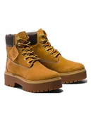 Botki damskie - Timberland Skórzane botki "Stone Street 6" w kolorze jasnobrązowym - miniaturka - grafika 1