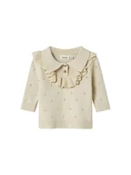 Bluzy i sweterki niemowlęce - Lil Atelier Sweter w kolorze beżowym - miniaturka - grafika 1