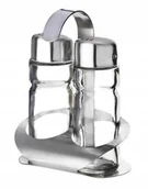 Pojemniki na przyprawy - Przyprawnik 3 elementy CARLO srebrny - miniaturka - grafika 1