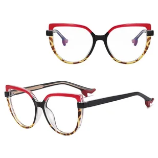 Damskie Okulary NA OBCASIE zerówki do komputera kocie BLUE LIGHT 25159F Czerwone/Panterkowe - Okulary korekcyjne, oprawki, szkła Damskie Okulary NA OBCASIE zerówki do komputera kocie BLUE LIGHT 25159F Czerwone/Panterkowe - Okulary korekcyjne, oprawki, szkła - miniaturka - grafika 1