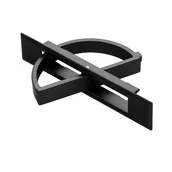 Zawiasy, okucia i inne akcesoria - Wpuszczana klamka do drzwi Tatami, praktyczny ukryty uchwyt ze stopu cynku, wpuszczana gałka podłogowa (czarna) - miniaturka - grafika 1