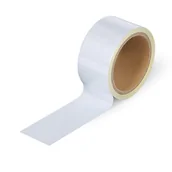 Pachołki i taśmy ostrzegawcze - Odblaskowa taśma, samoprzylepna, 50 mm, 10 m, 10 szt, srebrny - miniaturka - grafika 1