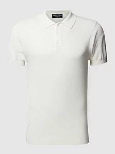Koszulka polo o kroju slim fit w jednolitym kolorze - Koszulki męskie - miniaturka - grafika 1