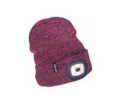 Latarki - Extol - Czapka z czołówką i ładowaniem USB 300 mAh fioletowy roz. UNI - miniaturka - grafika 1