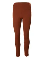 Spodnie sportowe damskie - Helly Hansen Legginsy funkcyjne "Roam" w kolorze jasnobrązowym - miniaturka - grafika 1