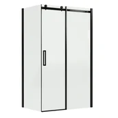 Kabiny prysznicowe - Kabina prysznicowa prostokątna 140x80x200 cm Laurena black profile czarne WELLNEO - miniaturka - grafika 1