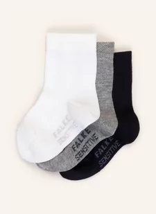 Falke Skarpety Sensitive, 3 Pary grau - Skarpetki damskie - miniaturka - grafika 1