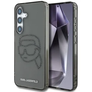 Etui KARL LAGERFELD Rhinestones Karl Head Logo do Samsung Galaxy S25 Czarny - Etui i futerały do telefonów - miniaturka - grafika 1