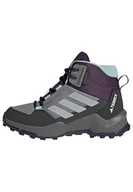 Buty dla chłopców - adidas Uniseks - dzieci TERREX AX4R MID RAIN.RDY HIKING SHOES, grey three/grey two/semi flash aqua, 35 1/2 EU - miniaturka - grafika 1