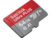 Dyski HDD - SanDisk Ultra PLUS microSDHC 64GB A1 V10 U1 - miniaturka - grafika 1