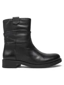 Botki damskie - Geox Botki D466RA 000TU C9999 Czarny - miniaturka - grafika 1