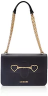 Torebki damskie - Love Moschino Damska torba na ramię Borsa Pu Nero, czarna, 25 x 32 x 12 - miniaturka - grafika 1