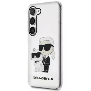 Etui ochronne na telefon Karl Lagerfeld KLHCS23MHNKCTGT do Samsung Galaxy S23+ Plus S916 transparent hardcase Gliter Karl&Choupette - Etui i futerały do telefonów - miniaturka - grafika 2