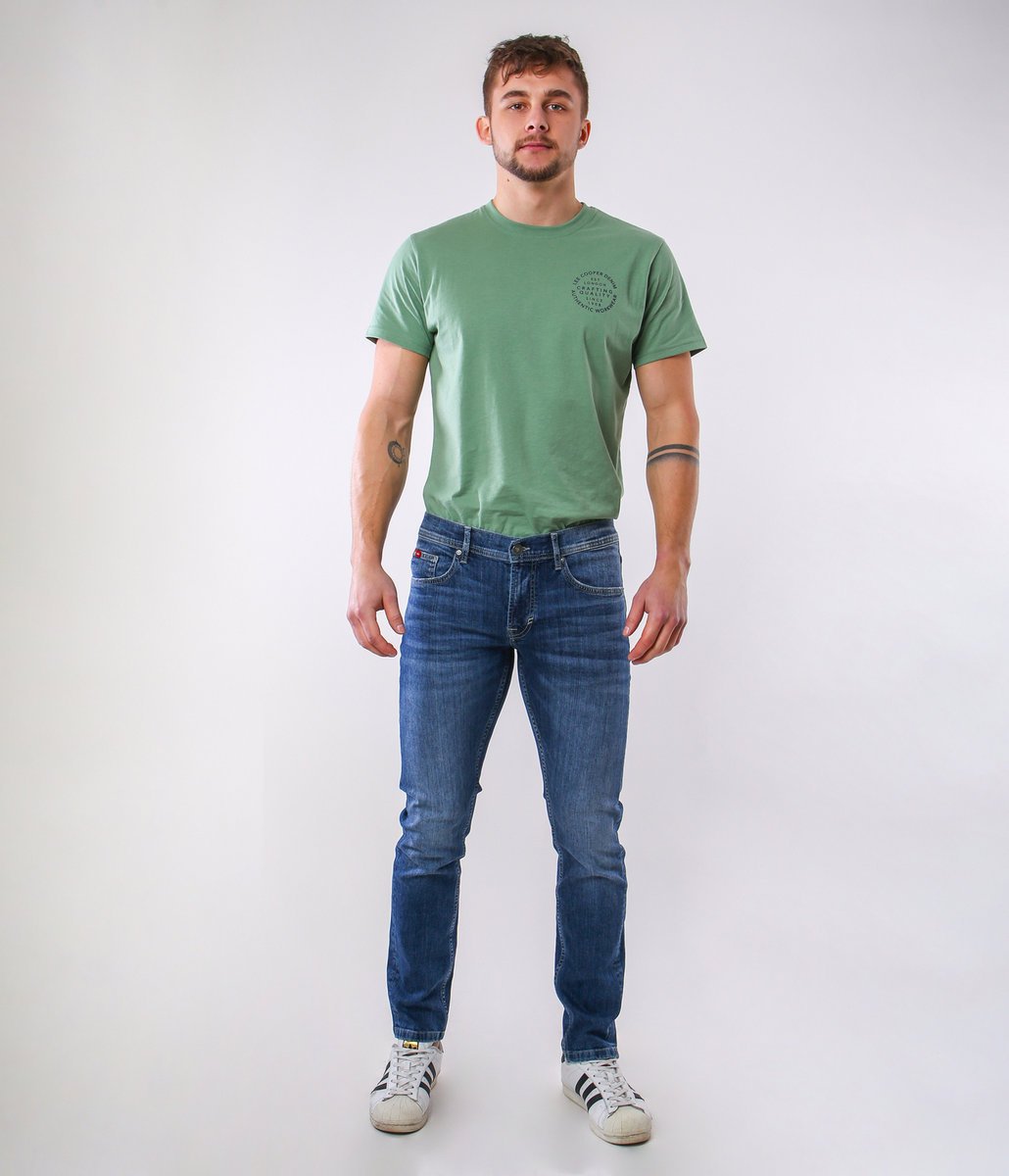 Jeansy męskie slim LC7110+ 2617 BRUSHED USED-29\32