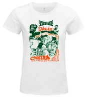 Koszulki i topy damskie - bawełniany podział t-shirt damski, biały, XL - miniaturka - grafika 1