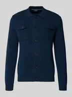 Swetry męskie - Kurtka z dzianiny z listwą guzikową model ‘Owero’ - miniaturka - grafika 1