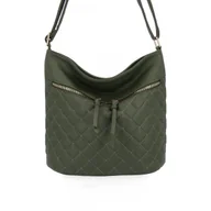 Torebki damskie - Pikowana Torebka Damska Listonoszka firmy Herisson 1052L2091 Zielona - miniaturka - grafika 1