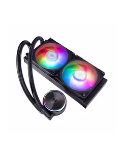 Cooler Master MasterLiquid PL240 Flux 240mm, water cooling (Kolor: CZARNY) - Chłodzenie wodne - miniaturka - grafika 1