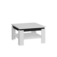 Ławy i stoliki kawowe - Ława Alfa MebloCross Sonoma Jasna / Biały Połysk - miniaturka - grafika 1