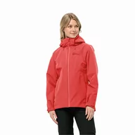 Kurtki damskie - Damska kurtka przeciwdeszczowa Jack Wolfskin FERNBLICK 2L JKT W vibrant red - L - miniaturka - grafika 1