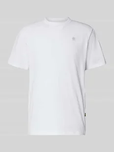 T-shirt z wyhaftowanym logo i okrągłym dekoltem - Koszulki męskie - miniaturka - grafika 1
