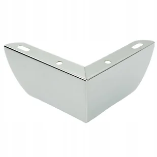 Noga meblowa narożna srebrna chromowana błyszcząca noga do mebli 5,5 cm - Meble modułowe i akcesoria - miniaturka - grafika 1