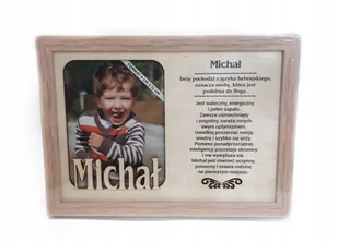 Ramka zdjęcie MICHAŁ urodziny prezent GADŻET niego - Ramki na zdjęcia - miniaturka - grafika 1
