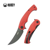 Noże - Nóż składany Kubey Scimitar Red G10, Blackwashed 14C28N (KU173O) - miniaturka - grafika 1
